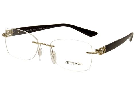 discontinued versace eyeglass frames|versace rimless eyeglass frames.